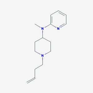 molecular formula C15H23N3 B12266523 N-[1-(but-3-en-1-yl)piperidin-4-yl]-N-methylpyridin-2-amine 