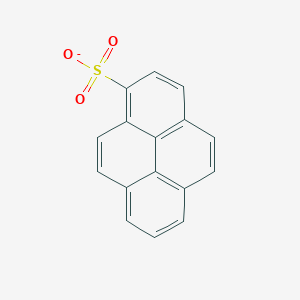 molecular formula C16H9O3S- B1226679 Pyrene-1-sulfonate 
