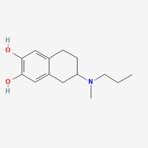molecular formula C14H21NO2 B1226688 2-(N-Methyl-N-(n-propyl)amino)-6,7-dihydroxytetralin CAS No. 71757-31-8