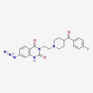 molecular formula C22H21FN6O3 B1226694 7-Azidoketanserin CAS No. 95653-71-7