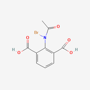 molecular formula C10H8BrNO5 B1226698 Bromoacetylaminoisophthalic acid CAS No. 61389-10-4
