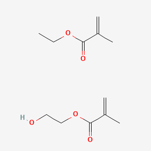 molecular formula C12H20O5 B1226708 Hydroxyethyl methacrylate-ethyl methacrylate CAS No. 26335-61-5
