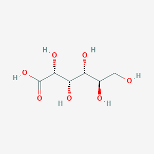 molecular formula C6H12O7(gluconic acid)<br>C6H12O7 B122671 Gluconic acid CAS No. 157663-13-3