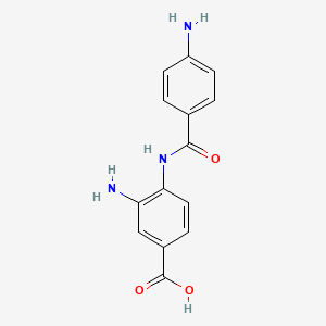3-Amino-4-[[(4-aminophenyl)-oxomethyl]amino]benzoic acid