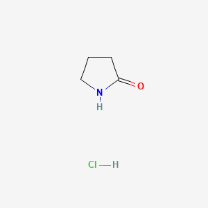 molecular formula C4H8ClNO B1226758 2-Pyrrolidinone, hydrochloride CAS No. 63886-26-0