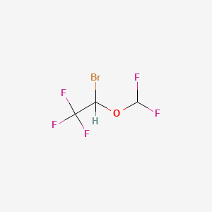molecular formula C3H2BrF5O B1226767 Difluoromethyl-1-bromo-2,2,2-trifluoroethyl ether CAS No. 32778-10-2