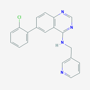 6-(2-chlorophenyl)-N-(3-pyridinylmethyl)-4-quinazolinamine