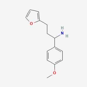 3-(2-Furanyl)-1-(4-methoxyphenyl)-1-propanamine