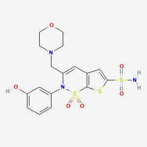 Al-6619, [2h-Thieno[3,2-E]-1,2-Thiazine-6-Sulfonamide,2-(3-Hydroxyphenyl)-3-(4-Morpholinyl)-, 1,1-Dioxide]