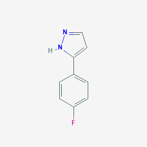 molecular formula C9H7FN2 B122679 3-(4-Fluorophenyl)-1H-pyrazole CAS No. 154258-82-9