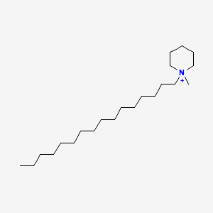 molecular formula C22H46N+ B1226794 Hexadecyl-N-methylpiperidinium CAS No. 71595-57-8