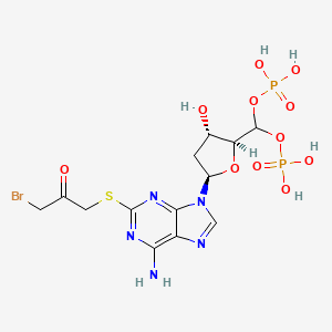 2-((3-Bromo-2-oxopropyl)thio)adenosine 2',5'-bisphosphate