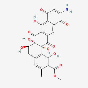 methyl (6R,6aS,14aR)-11-amino-1,6,8,14a-tetrahydroxy-6a-methoxy-3-methyl-7,9,12,14-tetraoxo-5,6-dihydrobenzo[a]tetracene-2-carboxylate