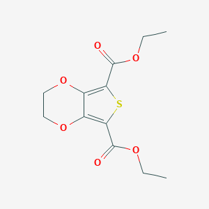 molecular formula C12H14O6S B122681 Diethyl 2,3-dihydrothieno[3,4-b][1,4]dioxine-5,7-dicarboxylate CAS No. 154934-13-1
