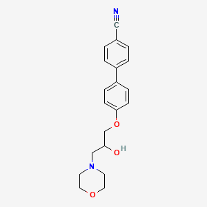 4-[4-[2-Hydroxy-3-(4-morpholinyl)propoxy]phenyl]benzonitrile