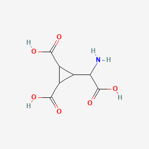 3-[amino(carboxy)methyl]cyclopropane-1,2-dicarboxylic acid