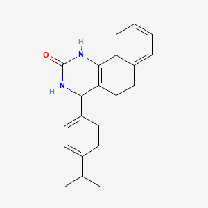 4-(4-propan-2-ylphenyl)-3,4,5,6-tetrahydro-1H-benzo[h]quinazolin-2-one