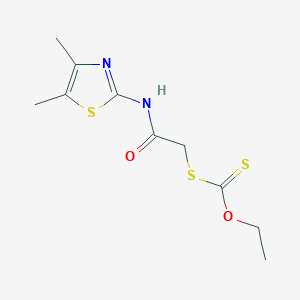 [[2-[(4,5-dimethyl-2-thiazolyl)amino]-2-oxoethyl]thio]methanethioic acid O-ethyl ester