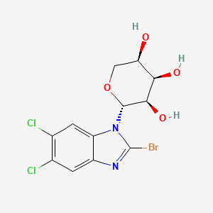 (2R,3R,4R,5R)-2-(2-bromo-5,6-dichloro-benzimidazol-1-yl)tetrahydropyran-3,4,5-triol