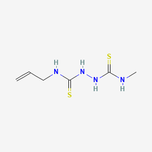molecular formula C6H12N4S2 B1226855 N(1)-Allylthiocarbamoyl-N(2)-methylthiocarbamoylhydrazine CAS No. 5638-74-4