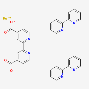 Ruthenium bis(bipyridine)dicarboxybipyridine