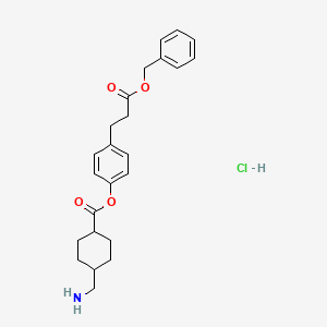 molecular formula C24H30ClNO4 B1226861 Cetraxate benzyl ester CAS No. 27725-13-9