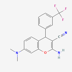 molecular formula C19H16F3N3O B1226865 Chromeceptin CAS No. 331859-86-0