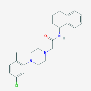 2-[4-(5-chloro-2-methylphenyl)-1-piperazinyl]-N-(1,2,3,4-tetrahydronaphthalen-1-yl)acetamide