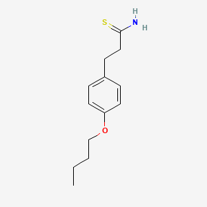 molecular formula C13H19NOS B1226887 3-(4-Butoxyphenyl)propanethioamide CAS No. 89790-06-7
