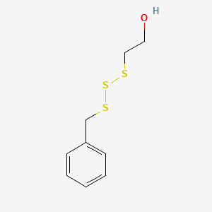 molecular formula C9H12OS3 B1226901 Benzyl-2-hydroxyethyl-trisulfide CAS No. 40096-00-2