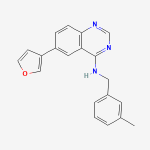 6-(3-furanyl)-N-[(3-methylphenyl)methyl]-4-quinazolinamine