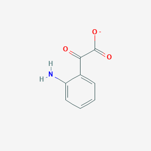 molecular formula C8H6NO3- B1226916 2-Aminophenylglyoxylate 