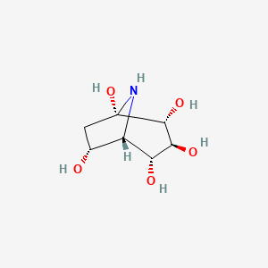 molecular formula C7H13NO5 B1226956 茄啶 C1 CAS No. 156705-04-3