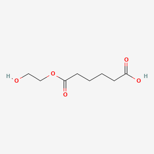 molecular formula C8H14O5 B1226960 (2-Hydroxyethyl) hydrogen adipate CAS No. 94109-19-0