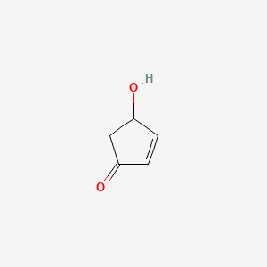 molecular formula C5H6O2 B1226963 4-Hydroxy-2-cyclopentenone CAS No. 61305-27-9