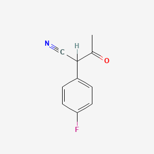 molecular formula C10H8FNO B1226975 2-(4-Fluorophenyl)-3-oxobutanenitrile CAS No. 447-03-0