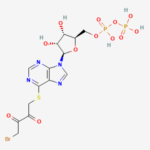 6-((4-Bromo-2,3-dioxobutyl)thio)-6-deaminoadenosine 5'-diphosphate