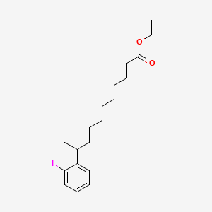 molecular formula C19H29IO2 B1226984 10-(2-碘苯基)十一酸乙酯 CAS No. 1320-11-2