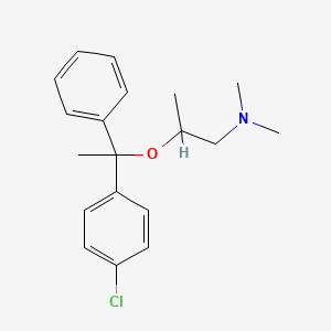 molecular formula C19H24ClNO B1226985 Mecloxamine CAS No. 5668-06-4