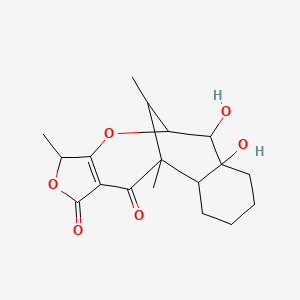 molecular formula C18H24O6 B1226986 Dihydrotetrodecamycin CAS No. 166403-10-7