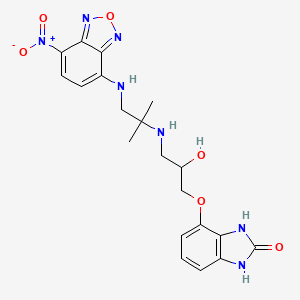 molecular formula C20H23N7O6 B1226988 Cgp 12177-nbd CAS No. 116475-05-9
