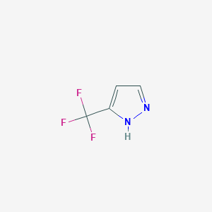 molecular formula C4H3F3N2 B122699 3-(Trifluoromethyl)pyrazole CAS No. 20154-03-4
