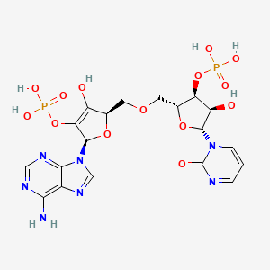 molecular formula C19H23N7O14P2 B1226990 Bis(3'-5')cyclic(uridylyl-adenosine monophosphate) CAS No. 20787-33-1