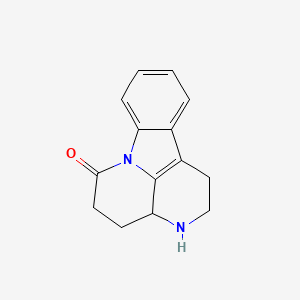 molecular formula C14H14N2O B1226991 1,2,3,3a,4,5-Hexahydrocanthin-6-one CAS No. 26400-25-9