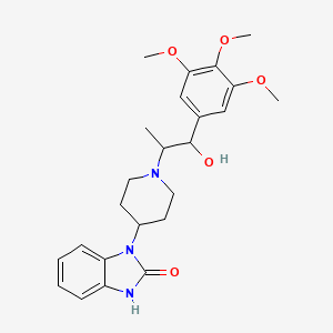 molecular formula C24H31N3O5 B1226993 KF 4942 CAS No. 74179-08-1