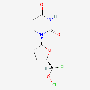 molecular formula C9H10Cl2N2O4 B1226994 2',5'-Dichloro-2',5'-dideoxyuridine CAS No. 34627-73-1