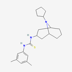 1-(9-Cyclopentyl-9-azabicyclo[3.3.1]nonan-3-yl)-3-(3,5-dimethylphenyl)thiourea