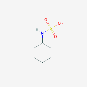 molecular formula C6H12NO3S- B1227001 Cyclohexylsulfamate 