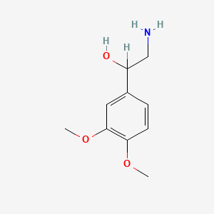 molecular formula C10H15NO3 B1227008 2-Amino-1-(3,4-dimethoxyphenyl)ethanol CAS No. 6924-15-8