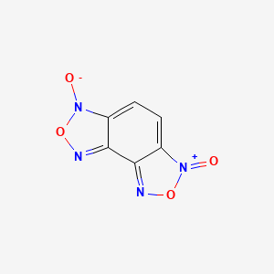 molecular formula C6H2N4O4 B1227012 6-oxido-[1,2,5]oxadiazolo[3,4-e][2,1,3]benzoxadiazol-3-ium 3-oxide 